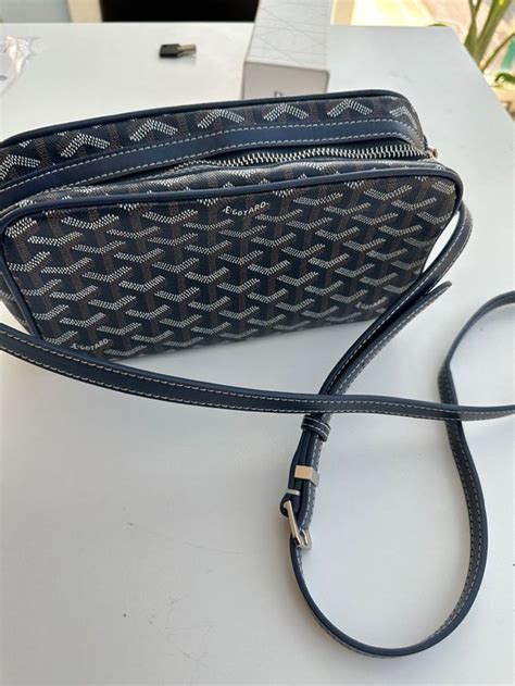 goyard cap vert crossbody goyardine navy blue|Cap.